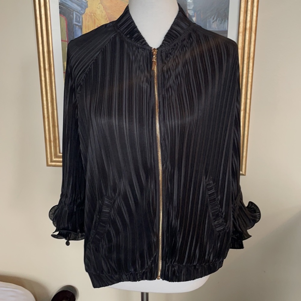 Joseph Ribkoff light/stretch,black dress jacketSZ8
